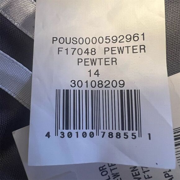 NWT David's Bridal Short Strapless Mesh Bridesmaid Dress Size 14 Pewter - Picture 9 of 9